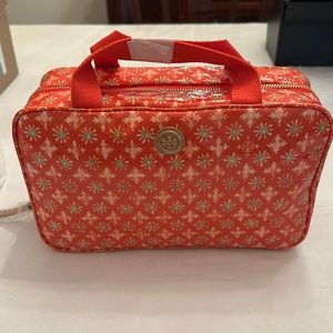 Tory Burch Hanging Zip Cosmetic Case Poppy Ref (Layton E-floral print